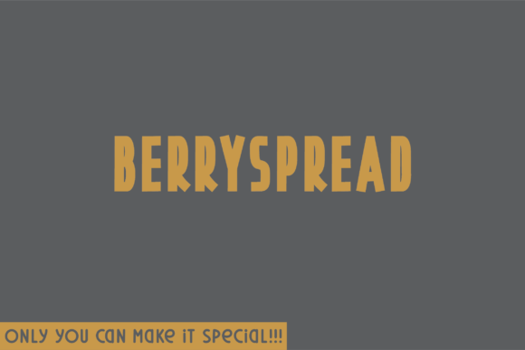 Berryspread: The Natural Sans Serif Font for Authentic Brand Identity