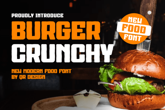 Burger Crunchy: The Fun Sans Serif Font for Playful Branding