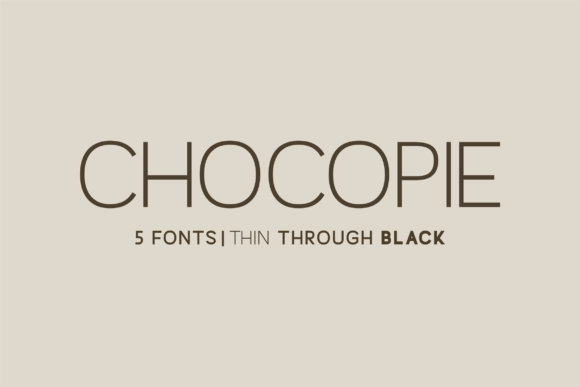 Chocopie Typeface: A Modern Sans Serif for Clean Branding