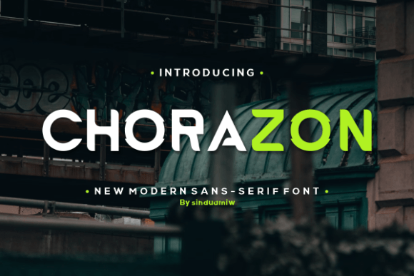 Chorazon: The Cool Sans Serif Font for Bold Brand Identity