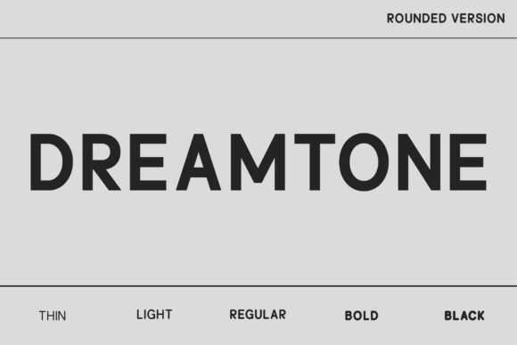 Dreamtone Rounded: The Friendly Typeface for Polished Brand Identity