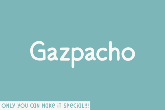 Gazpacho: A Unique Sans Serif Typeface for Handmade Products