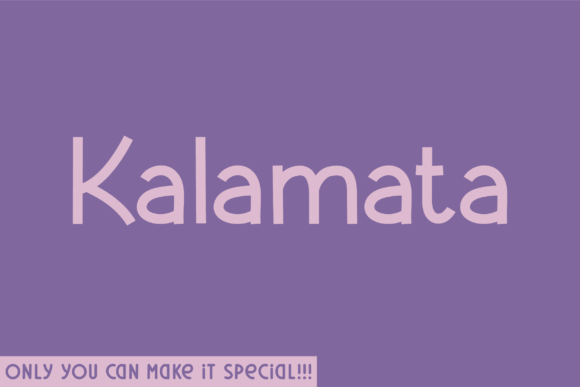 Kalamata Typeface: Elevating Brand Identity with Unique Sans Serif Design
