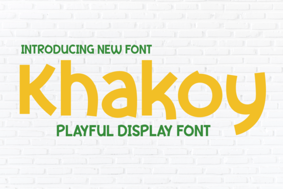 Khakoy Typeface: A Playful Font for Modern Brand Identity