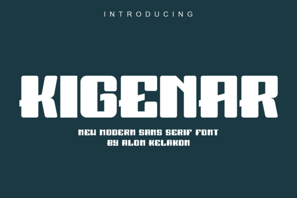 Kigenar: A Clean Sans Serif Typeface for Modern Editorial Design