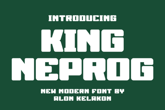 King Neprog: A Unique Sans Serif Typeface for Modern Branding