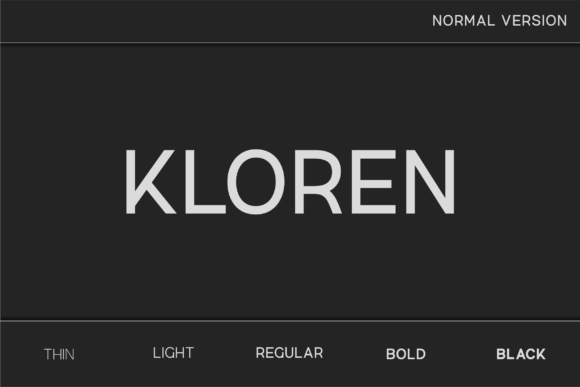 Kloren: The Modern Sans Serif Font for Consistent Branding