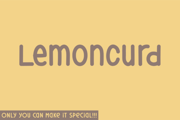 Lemoncurd: A Unique Sans Serif Typeface for Modern Web Design