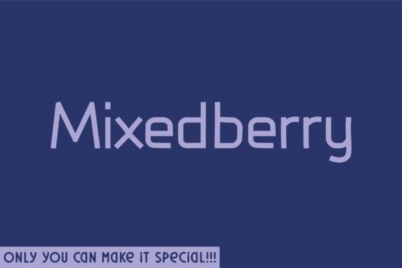 Mixedberry: A Unique Sans Serif Typeface for Modern Digital Layouts