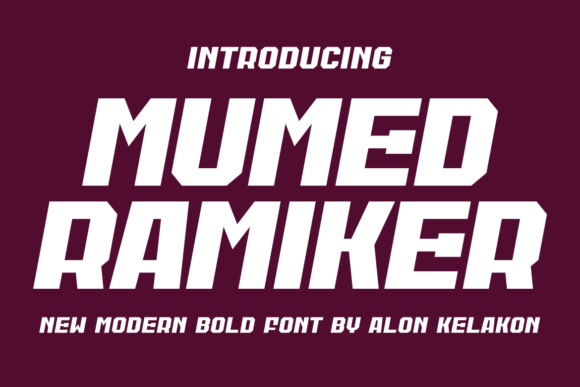 Mumed Ramiker: A Masculine Sans Serif for Bold Brand Identity