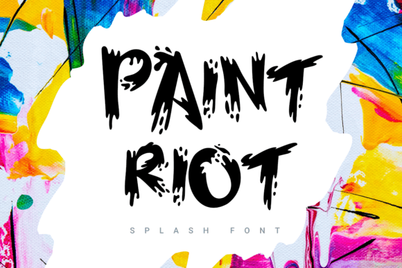 Paint Riot: The Bold Sans Serif Typeface for High-Impact Branding