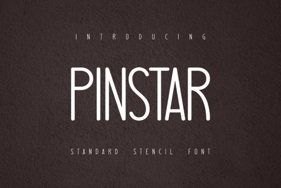 Pinstar: A Modern Sans Serif Stencil for Editorial Design