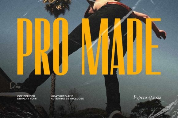 Pro Made: A Condensed Sans Serif for Bold Editorial Design