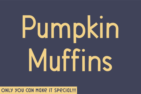 Pumpkin Muffins Typeface: A Natural Sans Serif for Authentic Branding