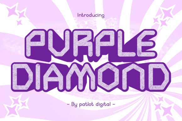 Purple Diamond Typeface: A Modern Sans Serif for Handmade Brands