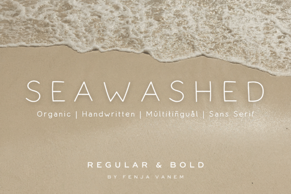 Seawashed Typeface: Elevate Brand Visuals with Handcrafted Elegance