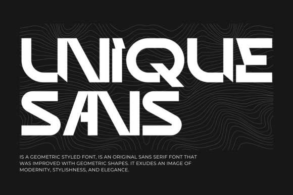 Unique Sans: A Geometric Typeface for Modern Web Design