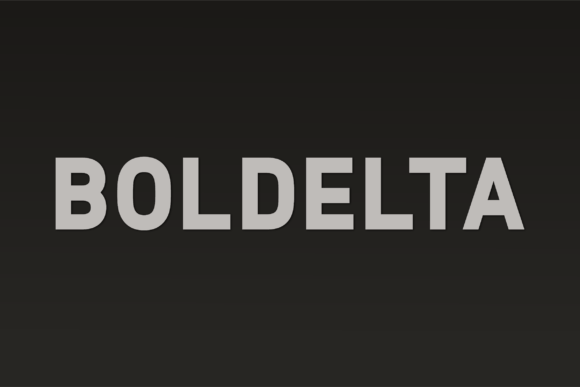 Upgrade Your Brand Identity With Boldelta Typeface