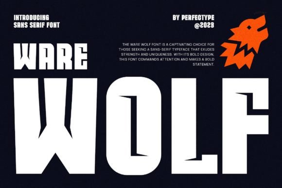 Ware Wolf Typeface: The Symmetrical Edge for High-Impact Campaigns